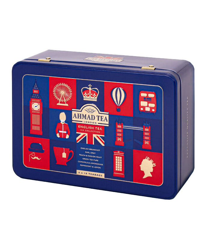 English Tea Six – Συλλογή 6 Τσαγιών σε Μεταλλικό Κουτί (60 φακελάκια)